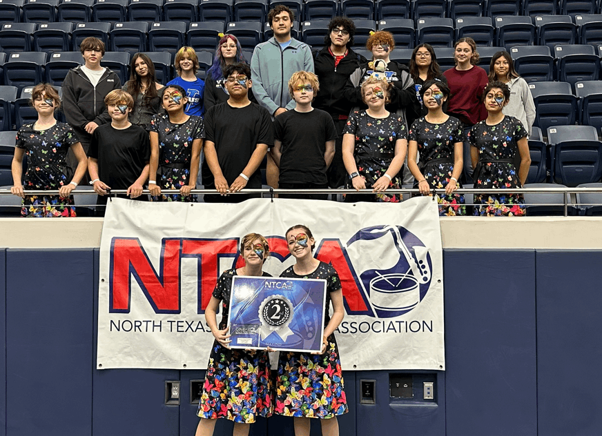 Colorguard at competition